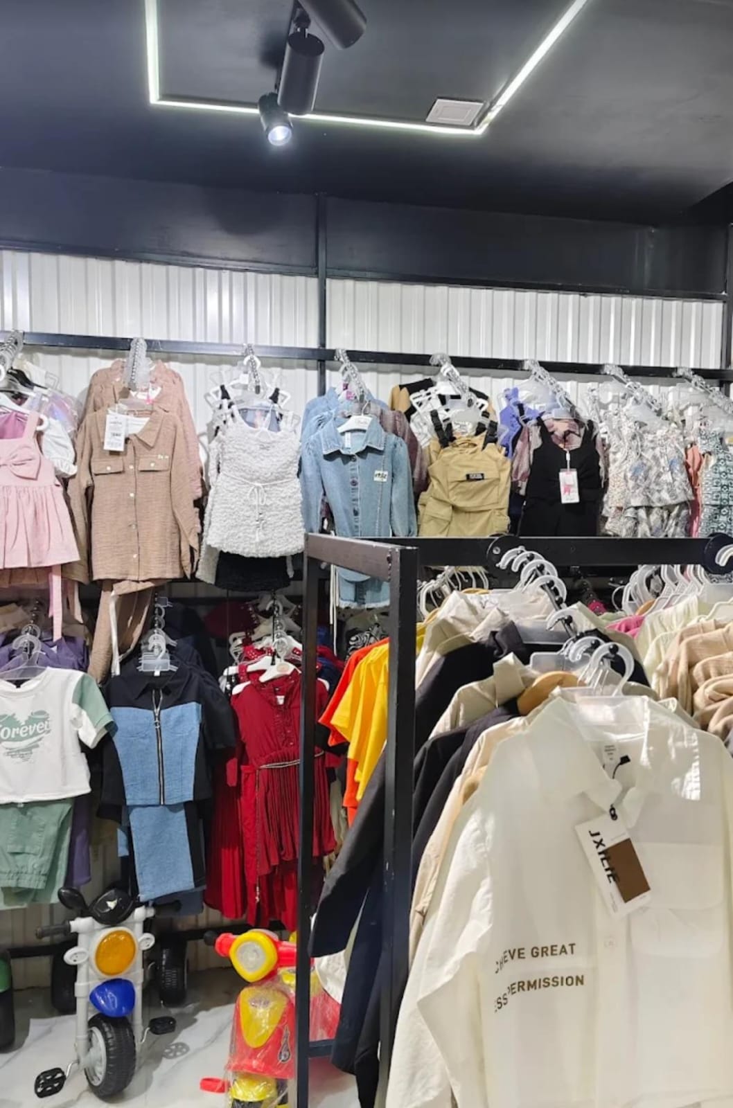 Baby clothing display