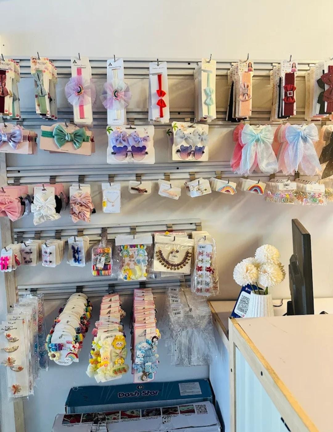 Kids apparel display